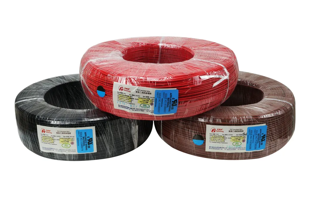 Taifulong PVC UL1015 18AWG 105° C 600V Tinned Copper Electric Wire Fluoroplastic Cable