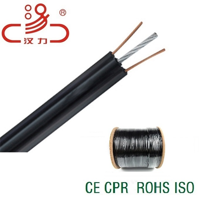 Telephone Cable China Filled Drop Wire 2pair Messenger/