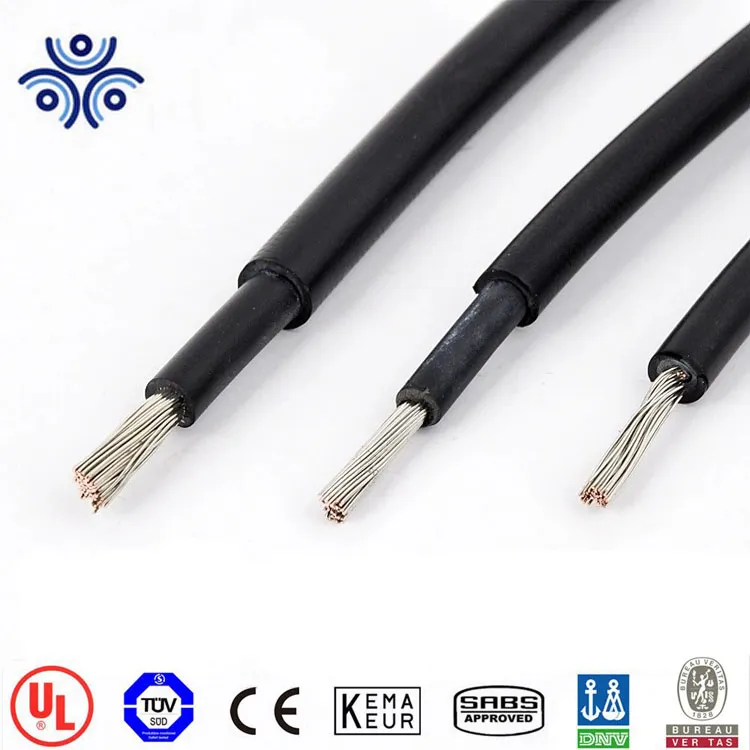 TUV Certified 4/6mm2 PV Cable PV1-F H1z2z2-K PV Solar Cable