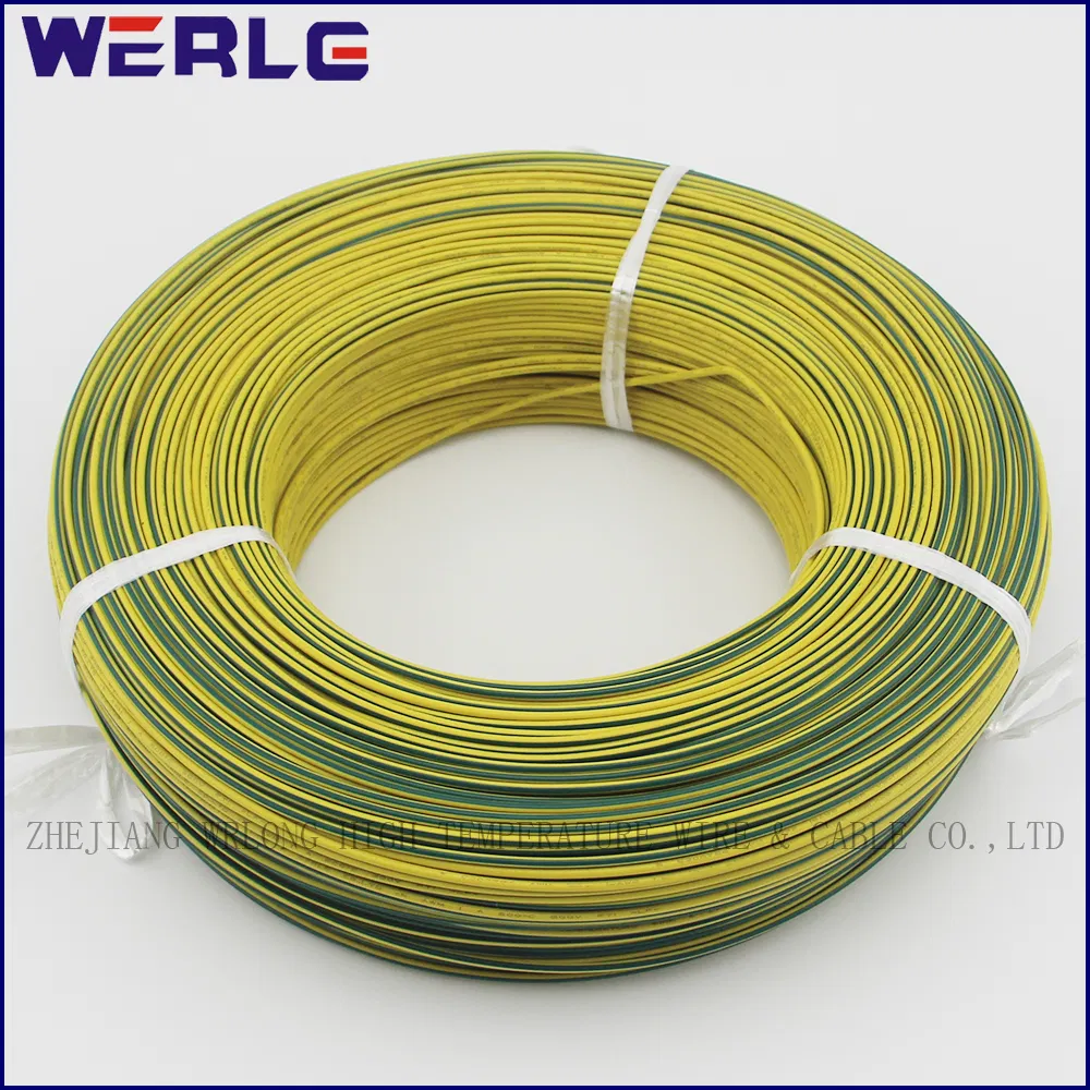 UL 1330 AWG 8 Yellow-Green FEP Teflon Insulated Electric Wire