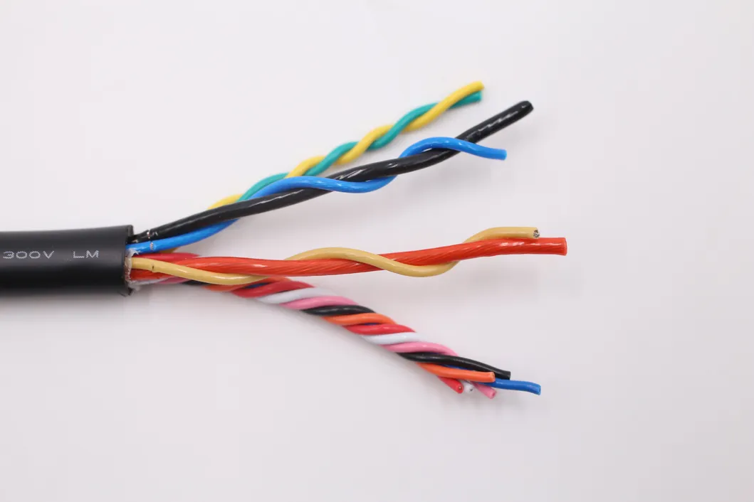 UL 2661 American Standard Awm 1185 16AWG Wire PVC 1 Insulation Wire PVC Solid Flat RGB Wire Cables