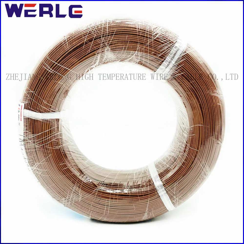 UL 3239 14AWG 3000V Brown Flexible Silicone Rubber Insulated Electrical Wire High-Temperature Wire