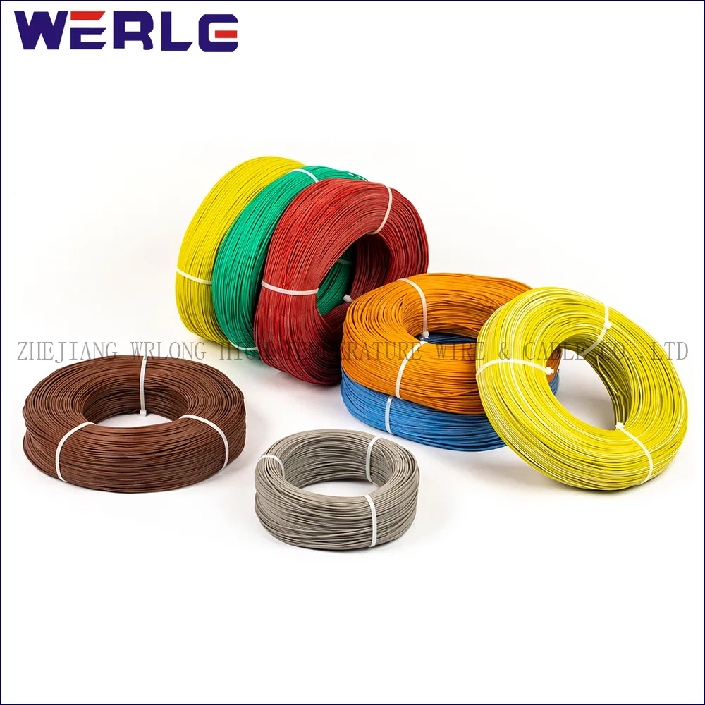 UL 3239 22AWG 20000V/2K Yellow Flexible Silicone Rubber Insulated Electrical Wire High-Temperature Wire
