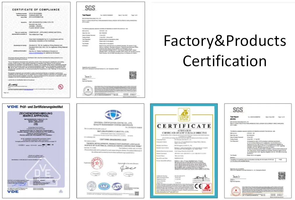 UL Certificated PVC Insulated PVC Sheath Double Insulated Wire