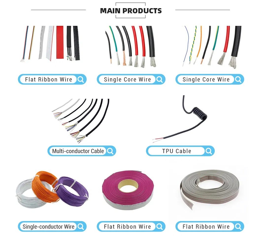 UL1007 Tinned Copper Wire AWG Single Core PVC Insulated Flexible Cable