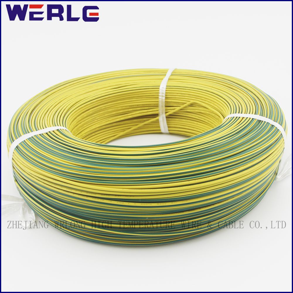 UL1332 Yellow Green 28 AWG FEP Teflon High Temperature Wire for Household Appliance