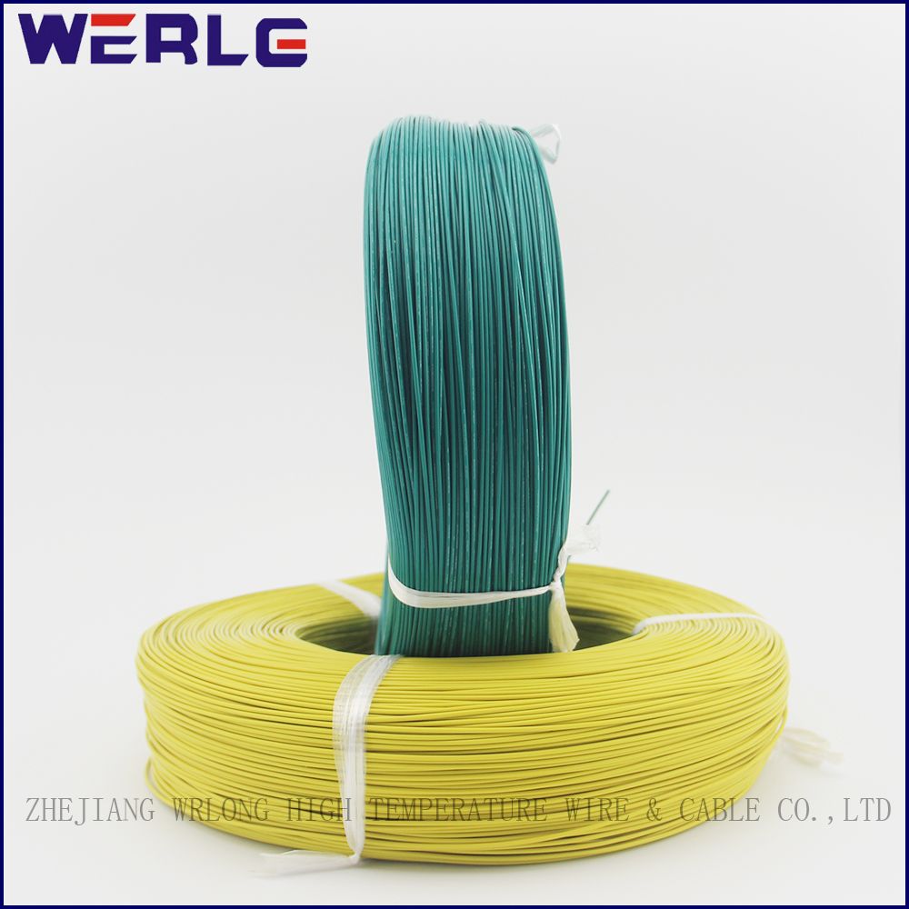 UL1332 Yellow Green 28 AWG FEP Teflon High Temperature Wire for Household Appliance