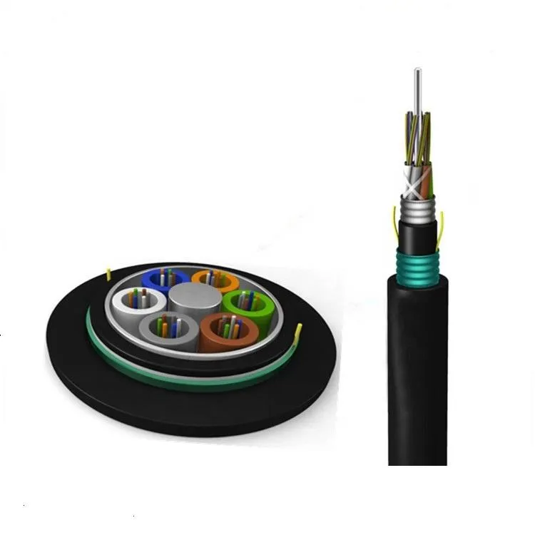 Underground Armored Direct Buried GYTA53 GYTY53 12 24 48 Core Single Mode Optical Fibre Cable Outdoor