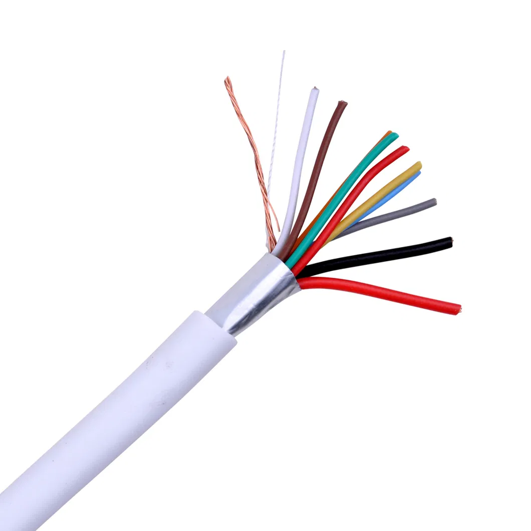 Unshielded or Shielded CCA/TC/BC/TCCA Stranded 2X0.50+6X0.22 Composite CPR Cca, s1, d1, a1 Alarm Security Cable