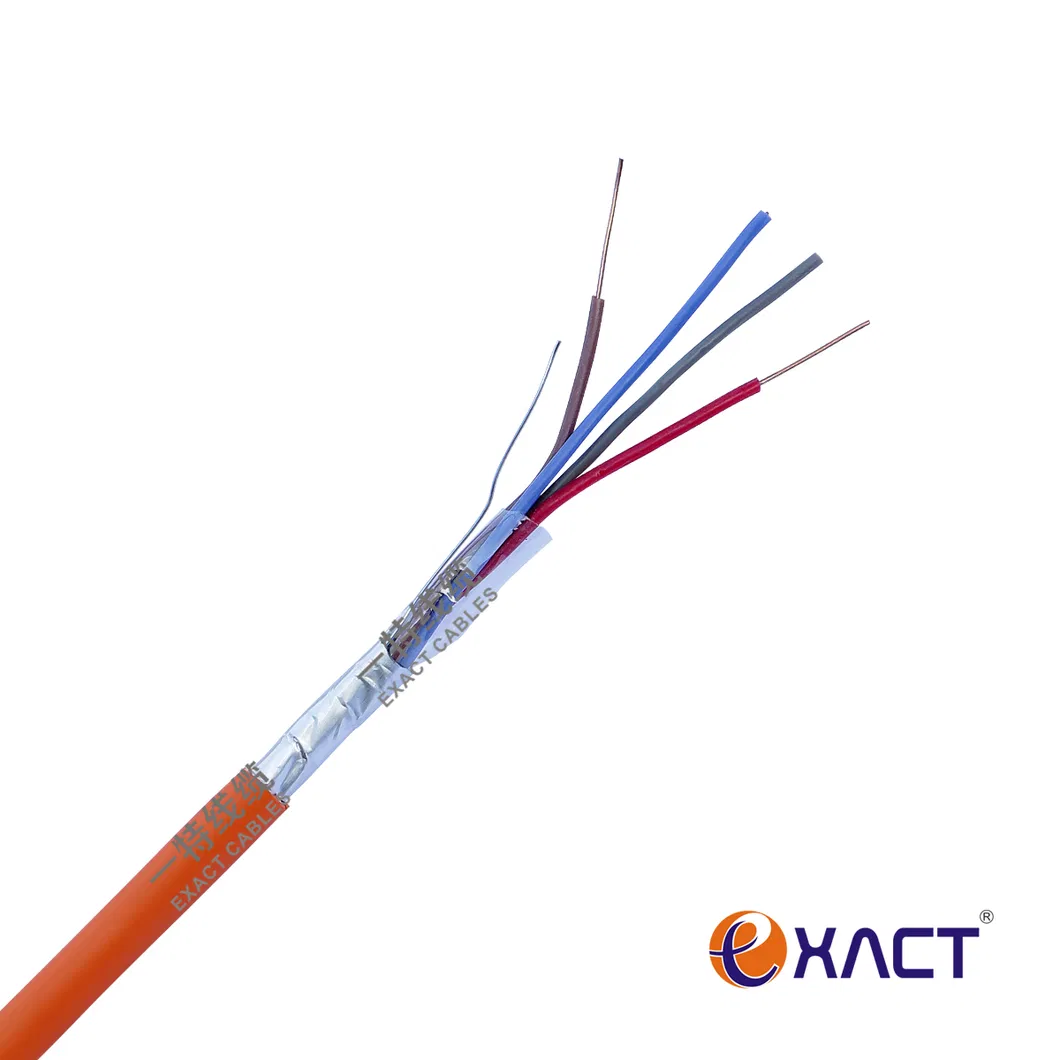 Unshielded Shielded Bare Copper Stranded Solid UL Listed PVC Jacket Communication Cable 2x2.5mm2 Fire Alarm Cable