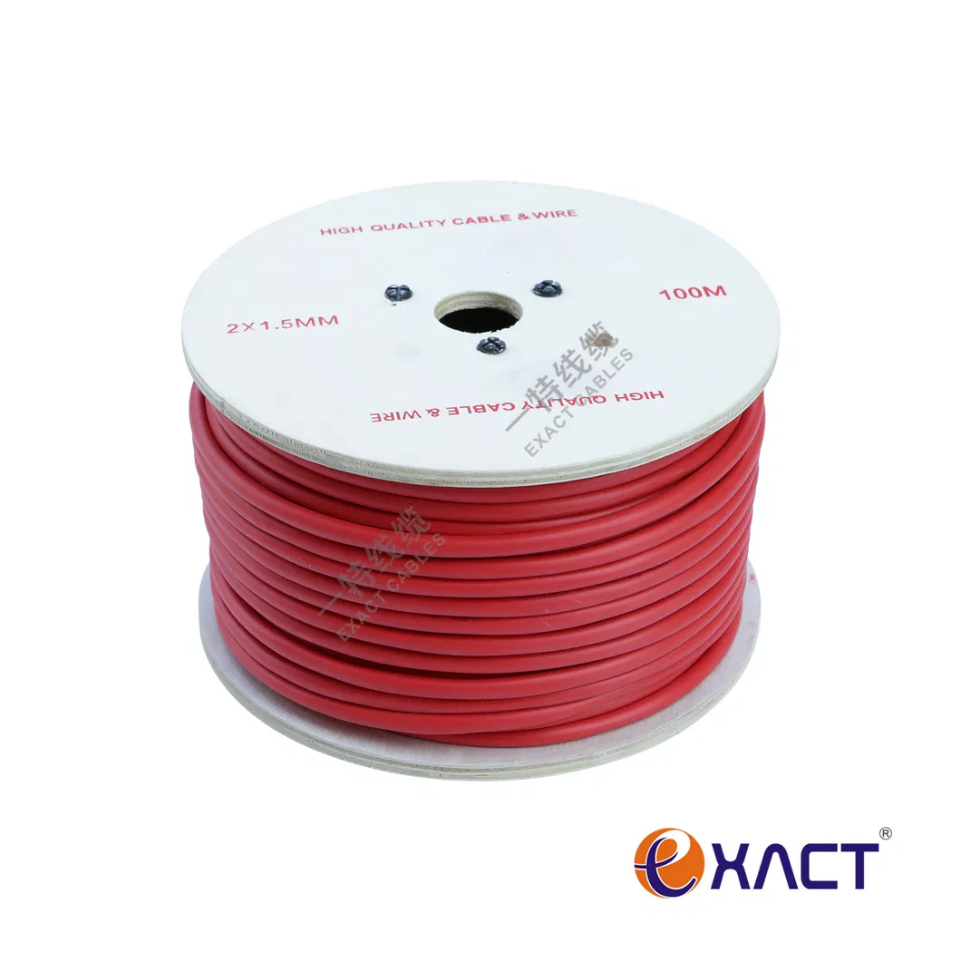 Unshielded Shielded Bare Copper Stranded Solid UL Listed PVC Jacket Communication Cable 2x2.5mm2 Fire Alarm Cable