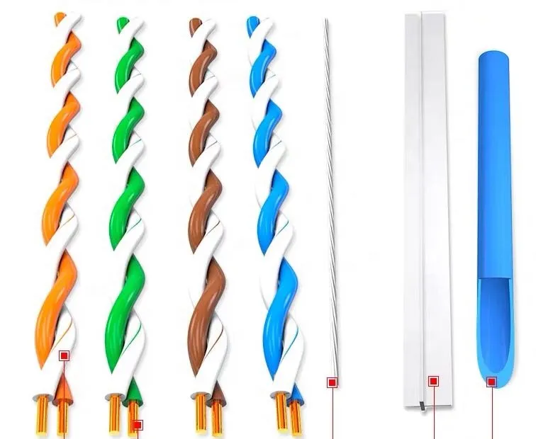 Waterproof Cat 6 1000FT 4 Pairs Copper UTP Network Cable CAT6